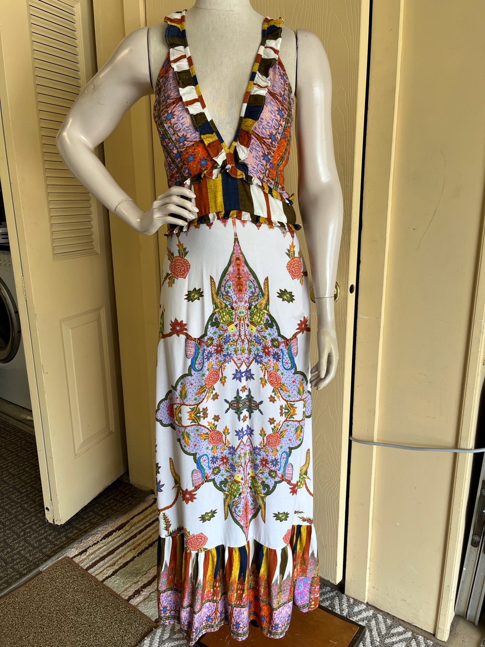 Cleobella halter top maxi dress - like new